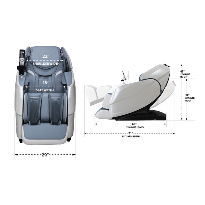 Titan Rejūv 4D Massage Chair - Measurement