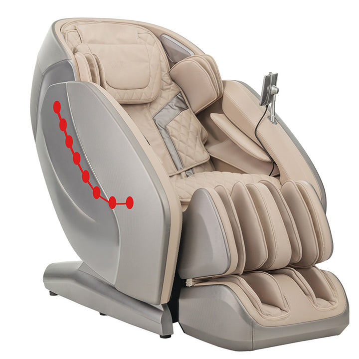 Kyota Hatsumei M900 4D AI Massage Chair - L Track (Gray/Tan)