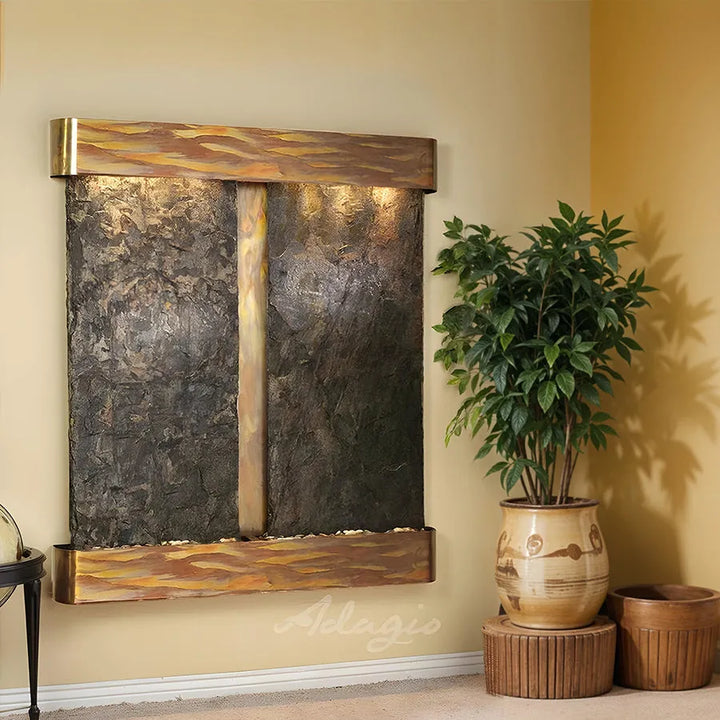 Adagio Cottonwood Wall Water Fountain - Lifestyle