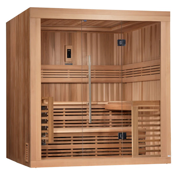 Golden Designs "Osla Edition" 6 Person Traditional Sauna - Canadian Red Cedar - Right View