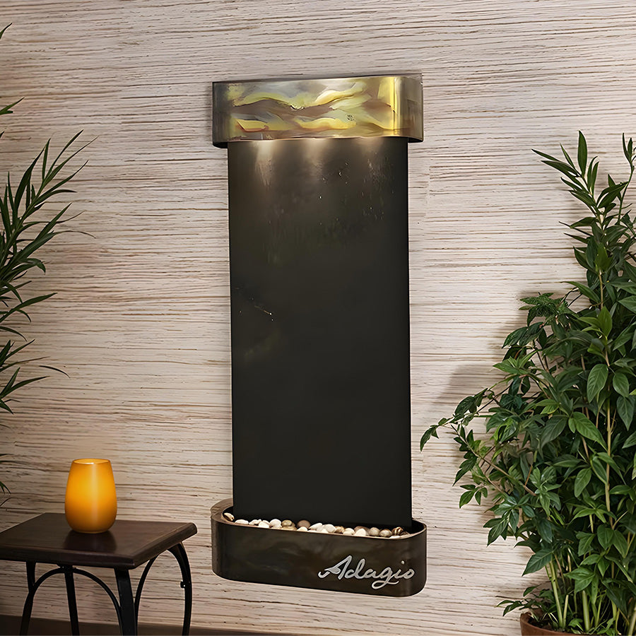 Adagio Inspiration Falls Wall Water Fountain - Lifestyle