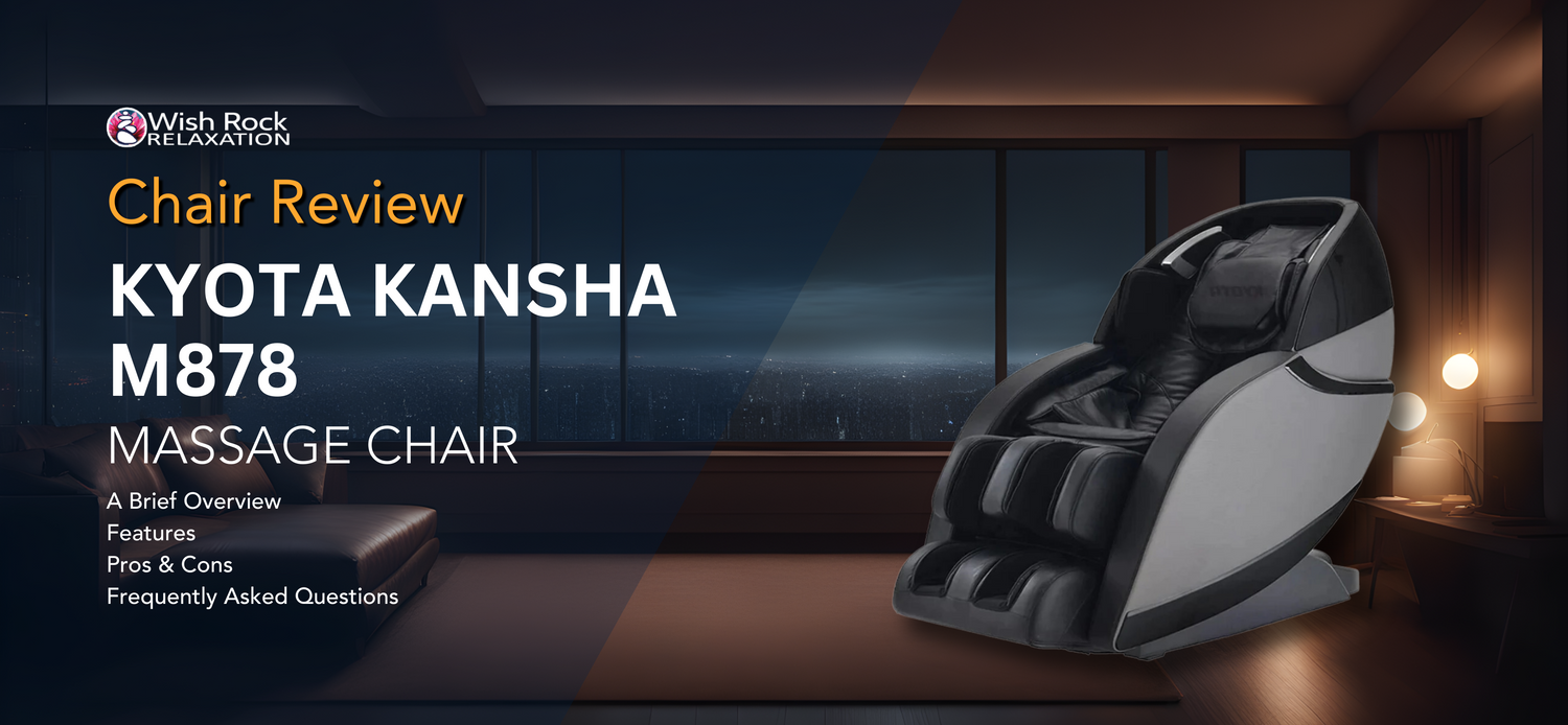 Kyota Kansha M878 Massage Chair in a luxurious living room.