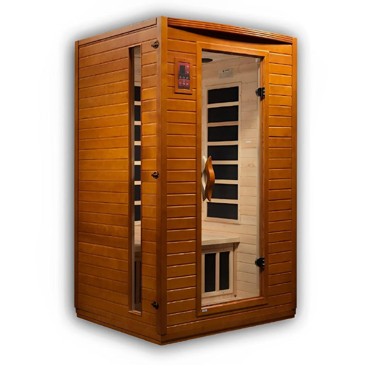 Versailles 2-person Low EMF Infrared Sauna - Canadian Hemlock - Wish Rock Relaxation