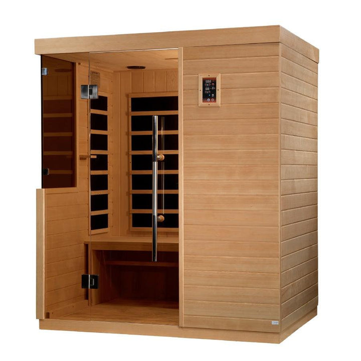 Dynamic Bilbao 3-Person Ultra Low EMF FAR Infrared Sauna - Wish Rock Relaxation