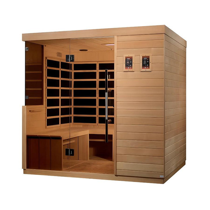 Dynamic La Sagrada 6-person Ultra Low EMF FAR Infrared Sauna - Canadian Hemlock - Wish Rock Relaxation