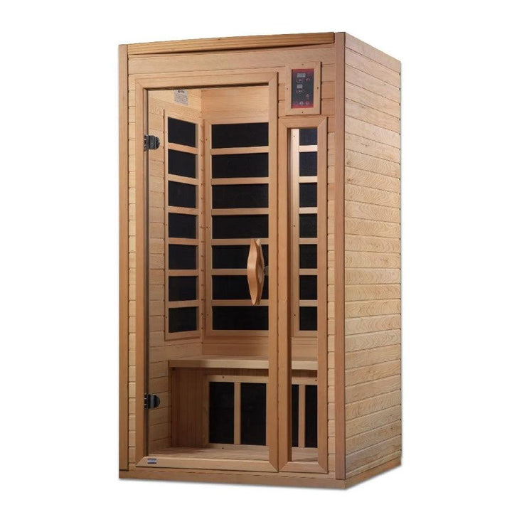 Golden Designs Geneva Elite 1-2 Person Near Zero EMF FAR Infrared Sauna - Wish Rock Relaxation