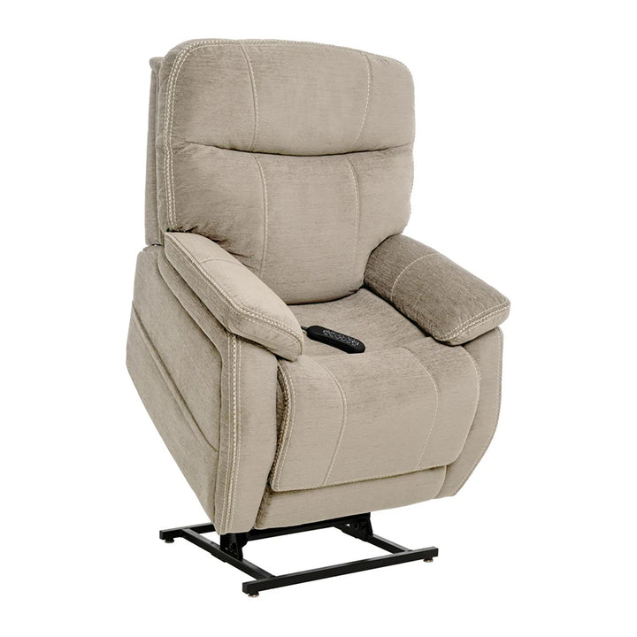 Mega Motion Lay-Flat MM-3710 Infinite Position Lift Chair with 3 Zone Heat System - Natural