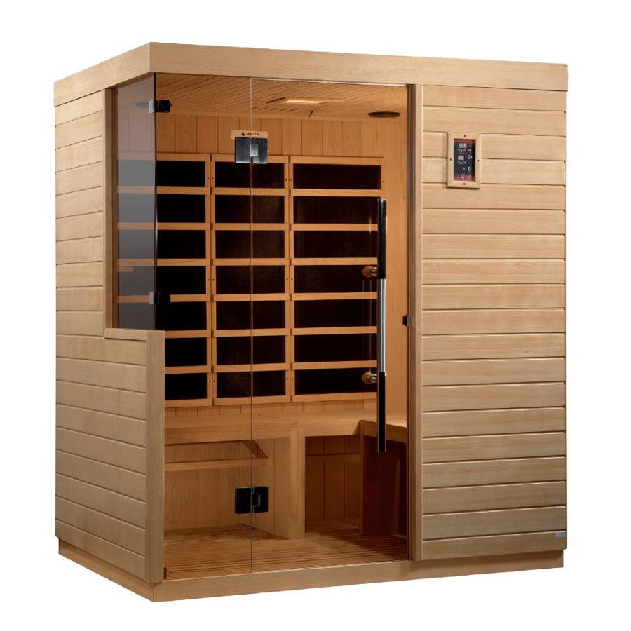 Dynamic Bilbao 3-Person Ultra Low EMF FAR Infrared Sauna - Wish Rock Relaxation