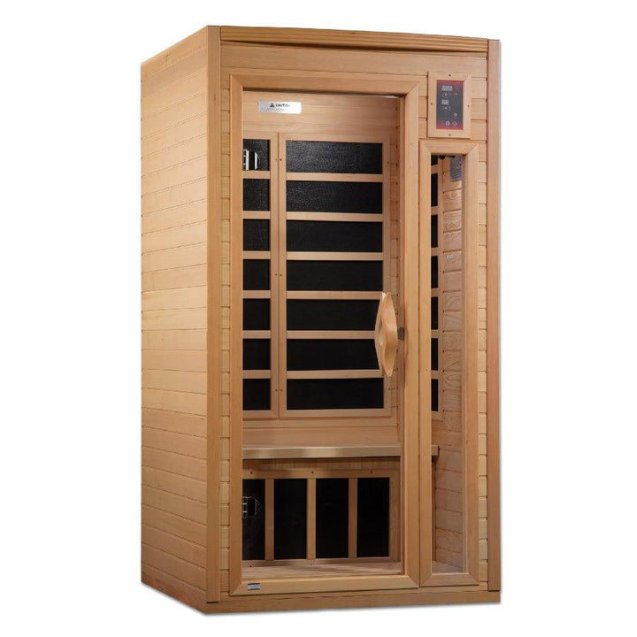 Golden Designs Geneva Elite 1-2 Person Near Zero EMF FAR Infrared Sauna - Wish Rock Relaxation