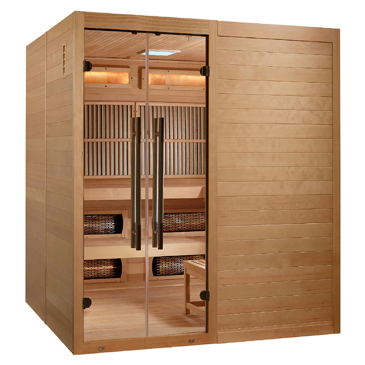 Golden Designs Toledo 6 Person Full Spectrum Hybrid Sauna - Right view