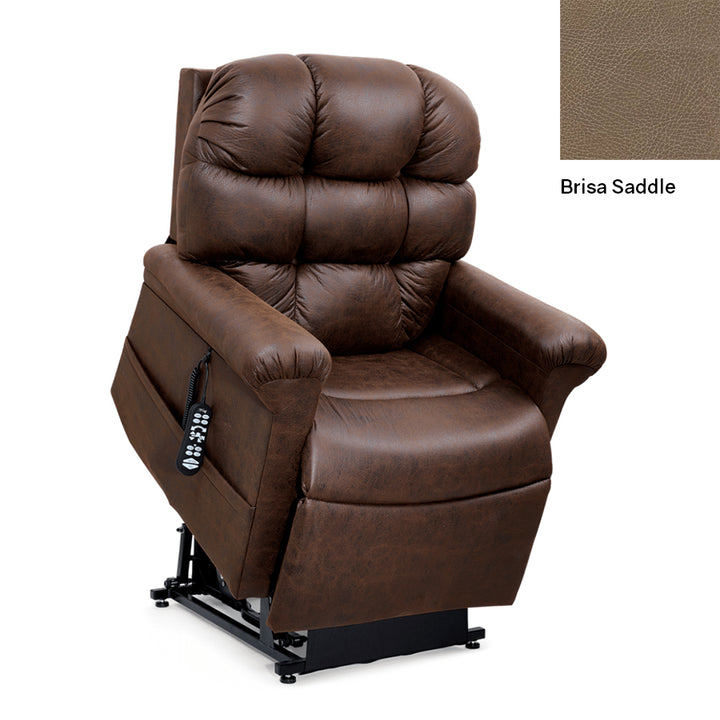 UltraComfort UC568 Athena Medium Large 5 Zone Zero Gravity Lift Chair Recliner - Saddle