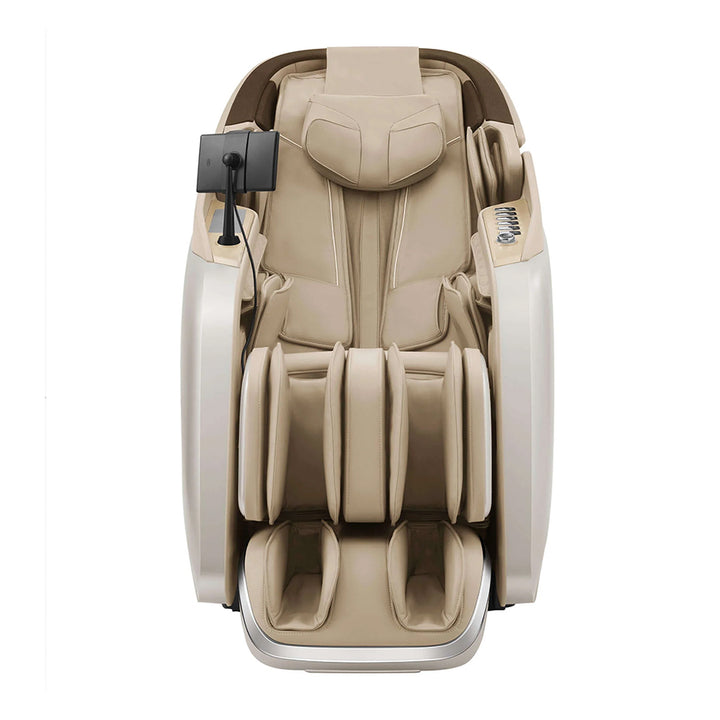 Fujiiryoki Cyber Relax Pro 4D Dual Massage Chair - Front view / Champagne