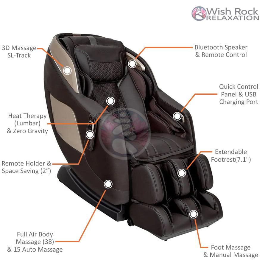 Osaki OS Pro-3D Sigma Massage Chair - Wish Rock Relaxation